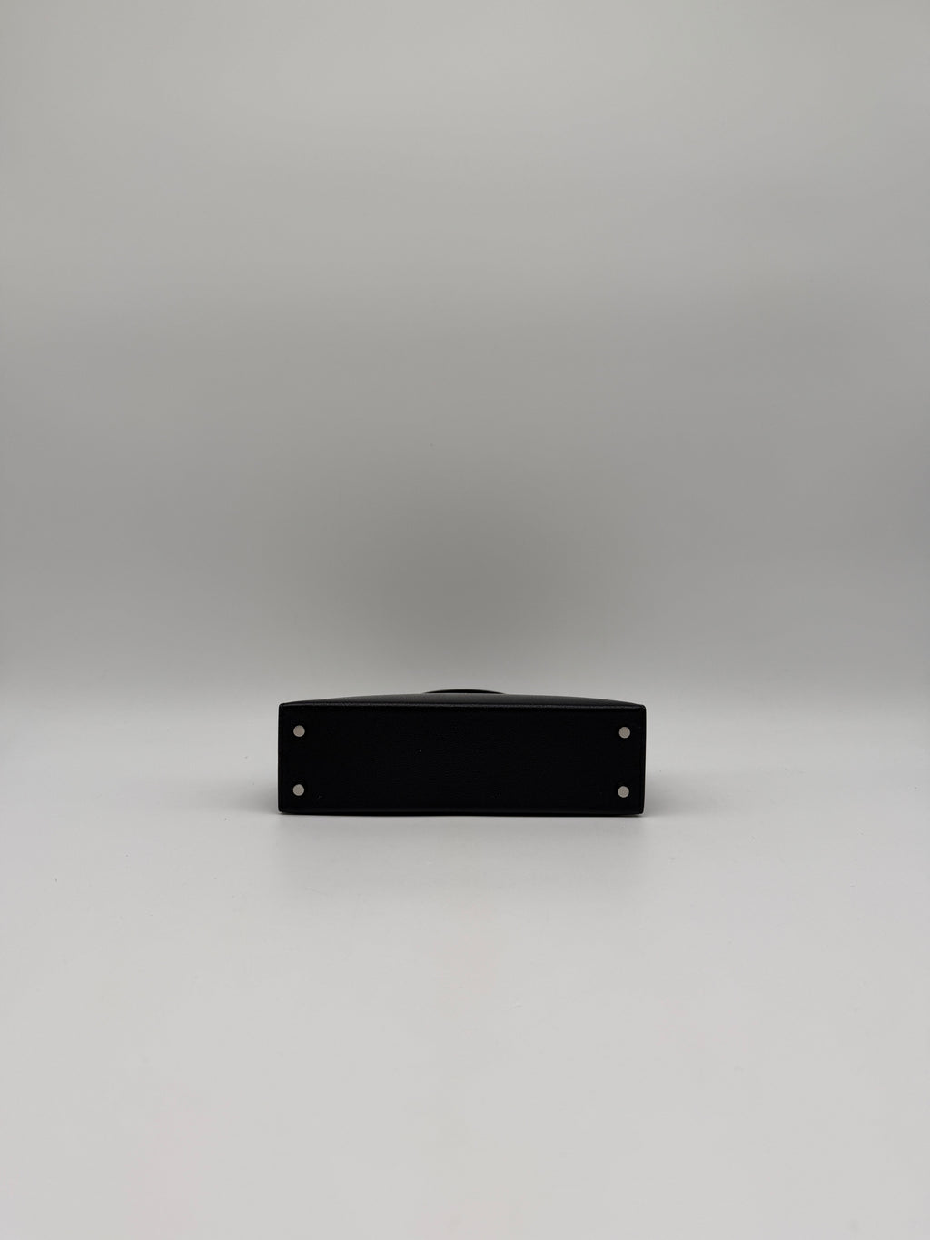 Hermès Mini Kelly Clou de coeur Black Chevre Palladium Hardware