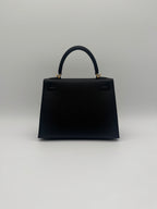Hermès Kelly 25 Black Epsom Gold Hardware