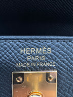 Hermès Kelly 25 Black Epsom Gold Hardware