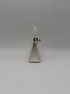 Hermès Mini Kelly White Epsom Palladium Hardware