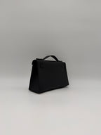 Hermès Kelly Pochette Black Swift Palladium Hardware
