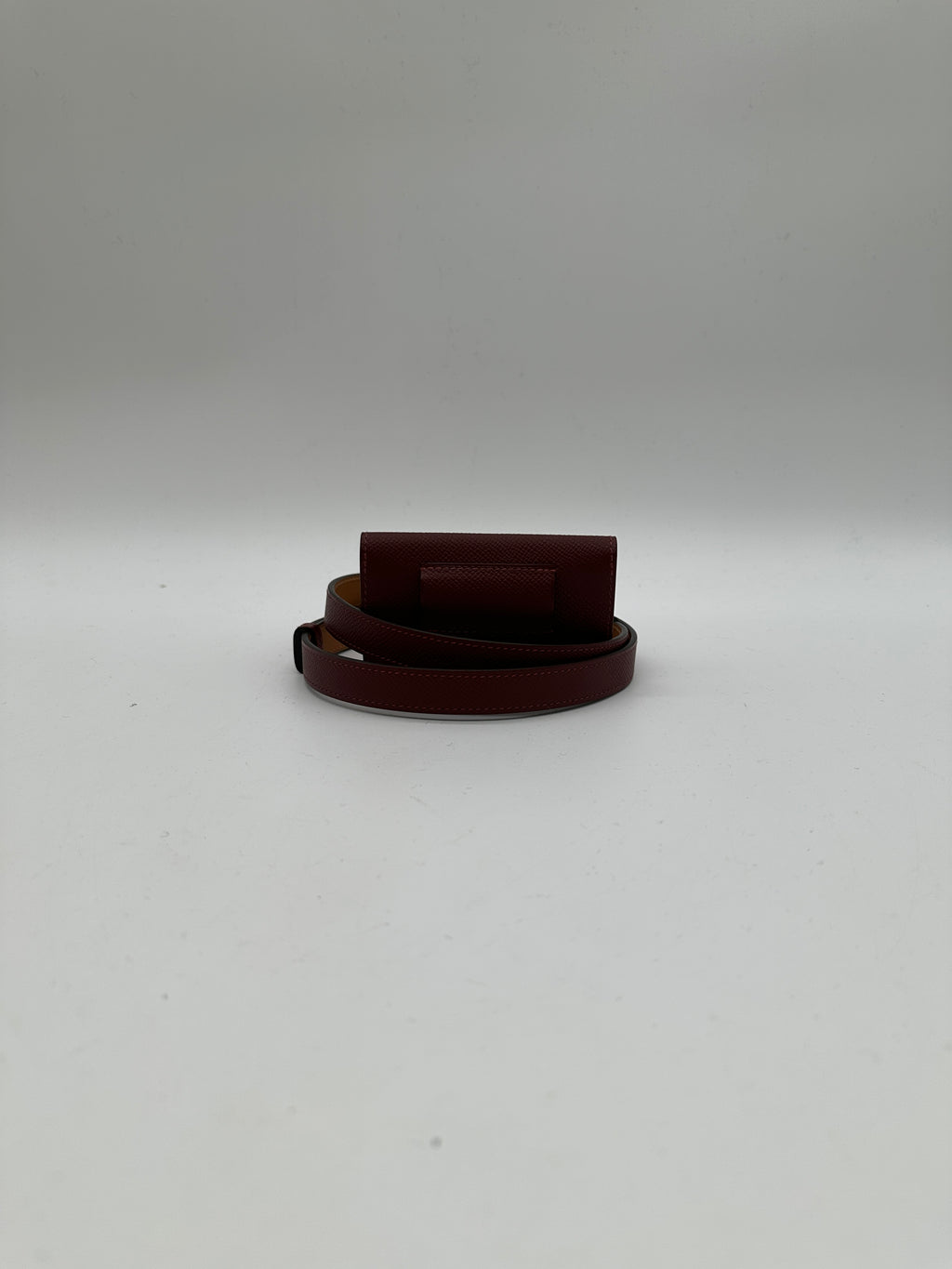Hermès Kelly 18 Belt with Pocket Rouge H Epsom Palladium Hardware