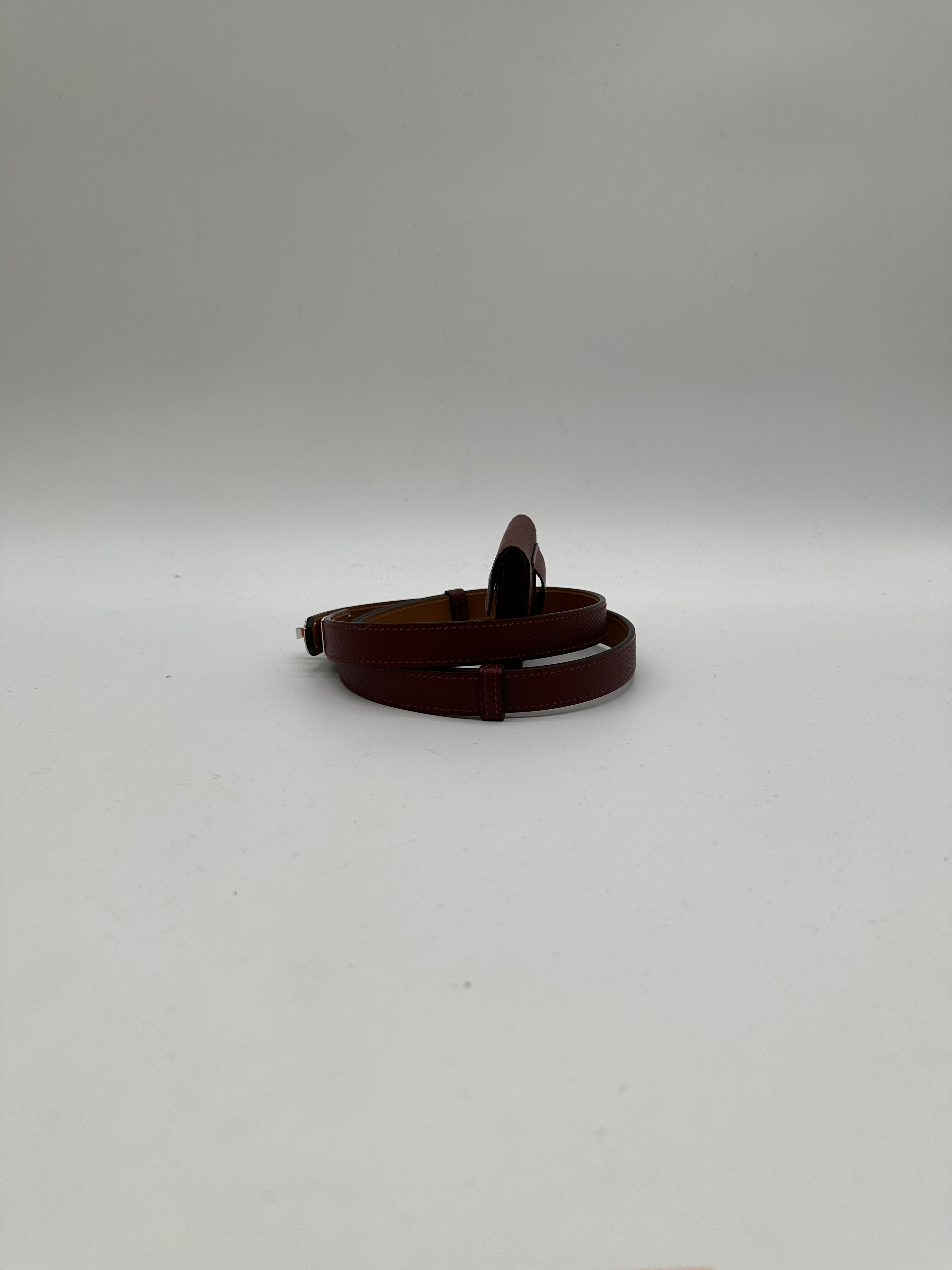 Hermès Kelly 18 Belt with Pocket Rouge H Epsom Palladium Hardware