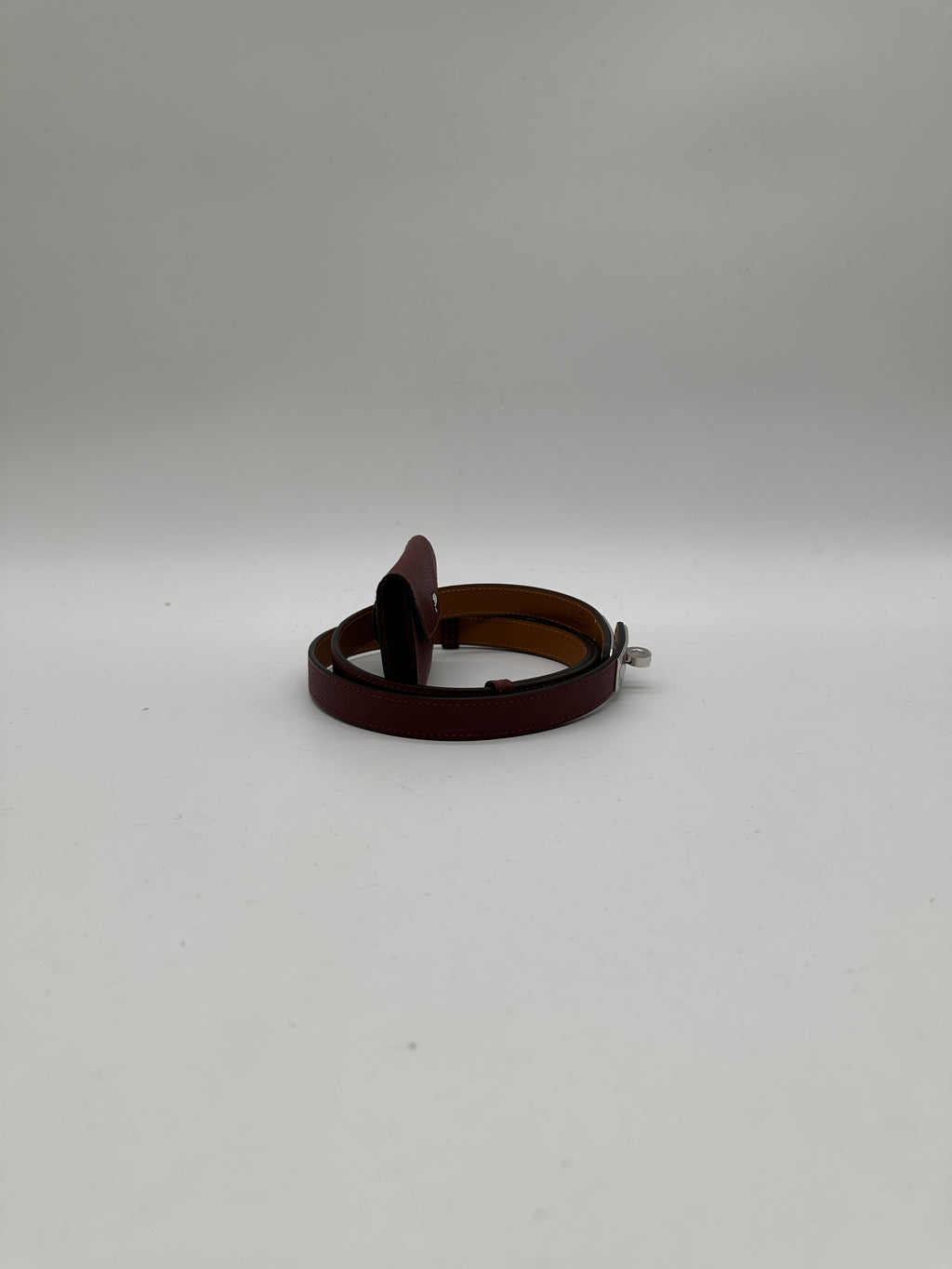 Hermès Kelly 18 Belt with Pocket Rouge H Epsom Palladium Hardware