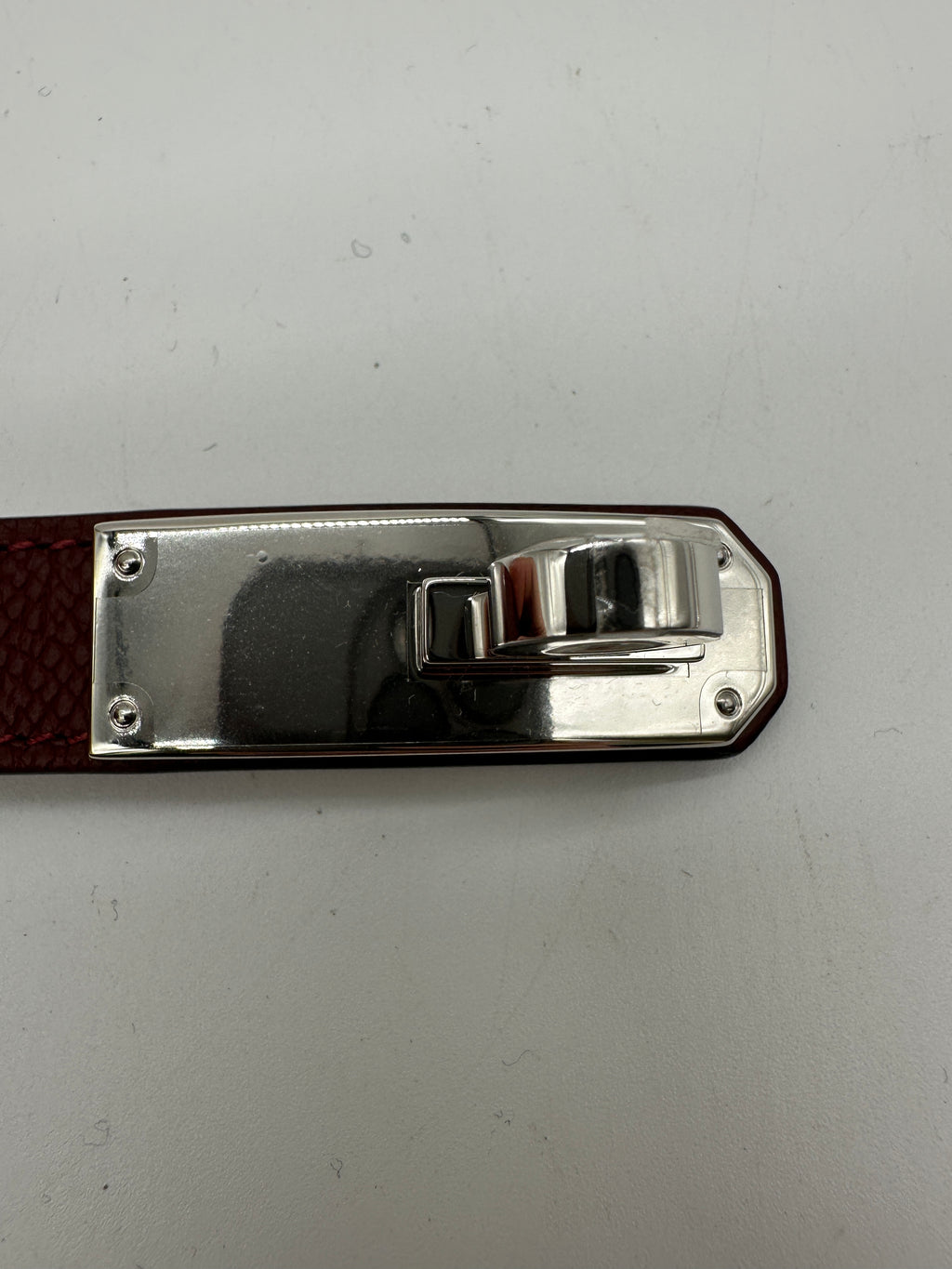 Hermès Kelly 18 Belt with Pocket Rouge H Epsom Palladium Hardware