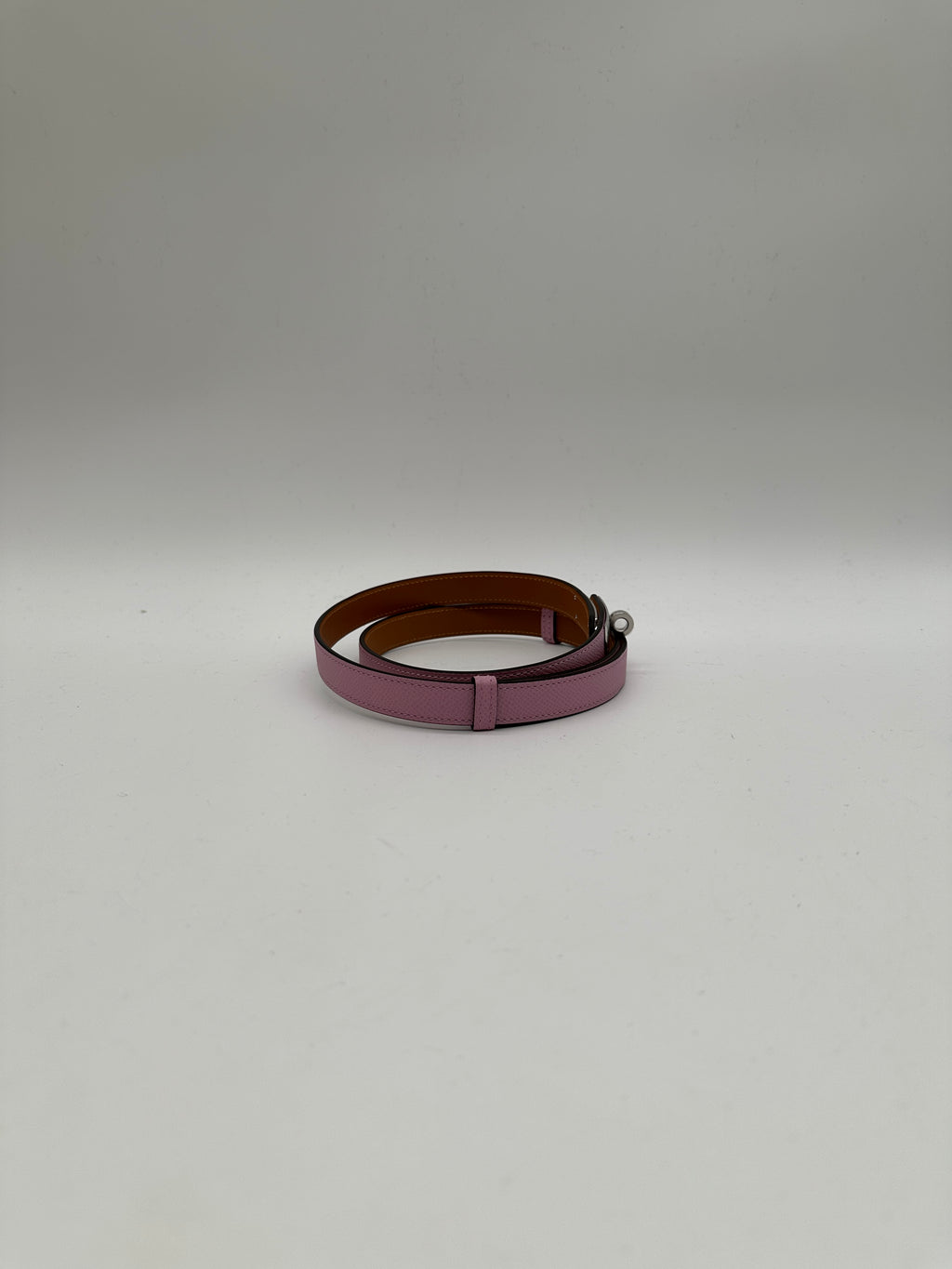 Hermès Kelly 18 Belt Mauve Sylvester Epsom  Palladium Hardware