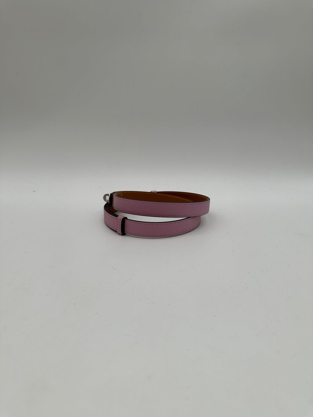 Hermès Kelly 18 Belt Mauve Sylvester Epsom  Palladium Hardware
