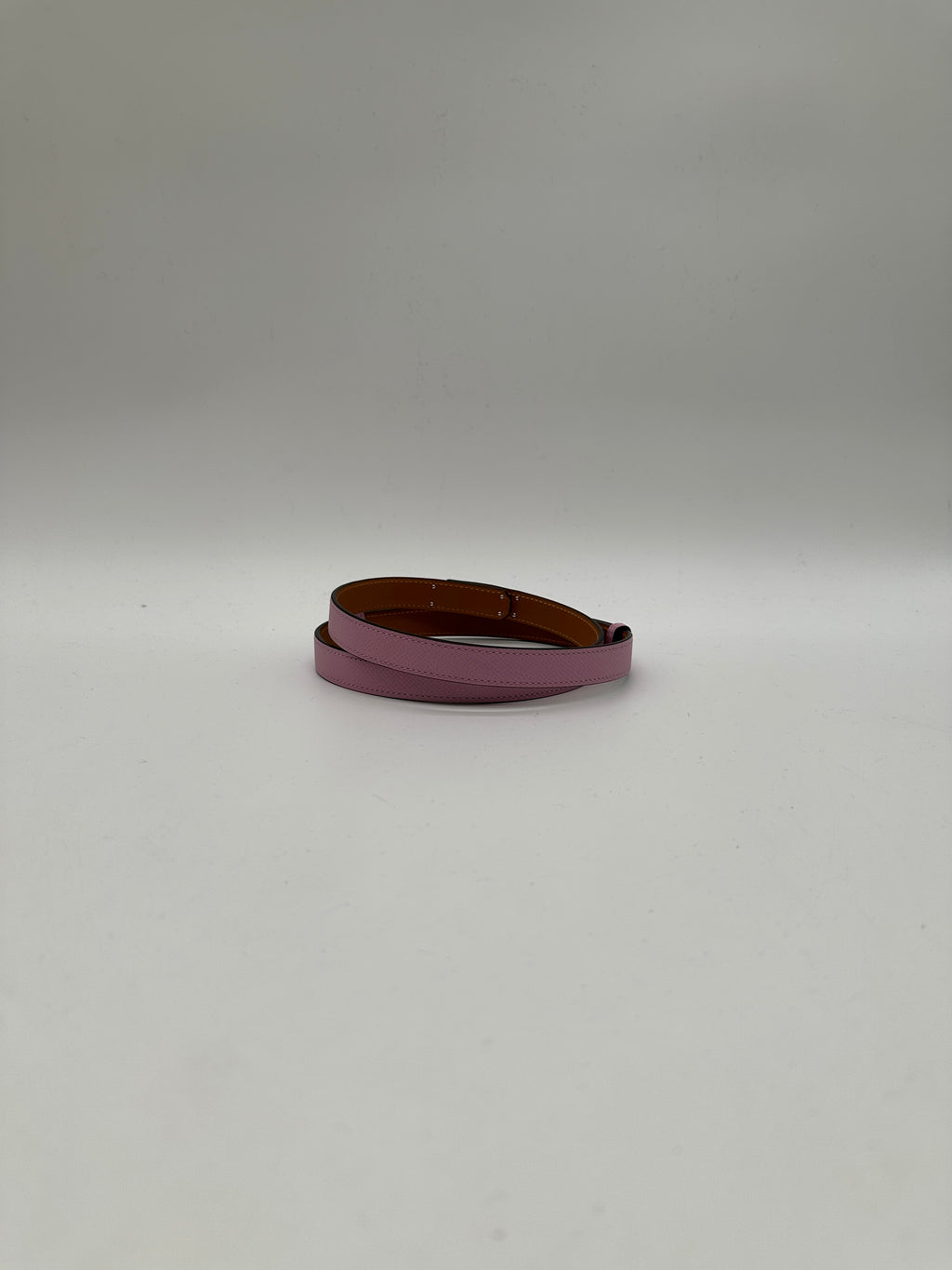 Hermès Kelly 18 Belt Mauve Sylvester Epsom  Palladium Hardware