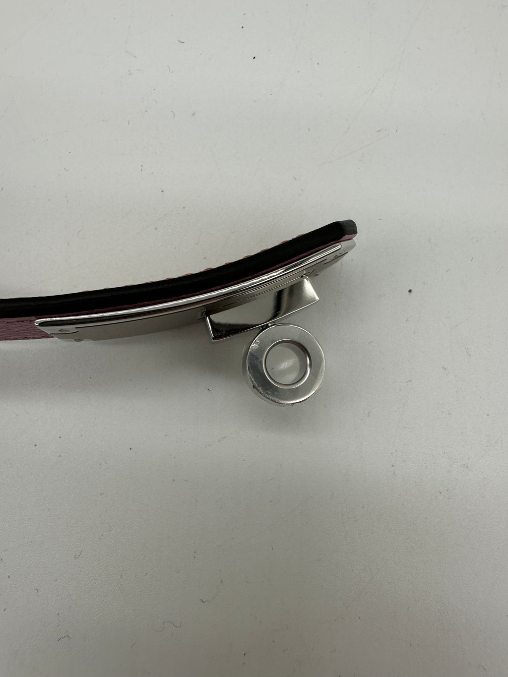 Hermès Kelly 18 Belt Mauve Sylvester Epsom  Palladium Hardware