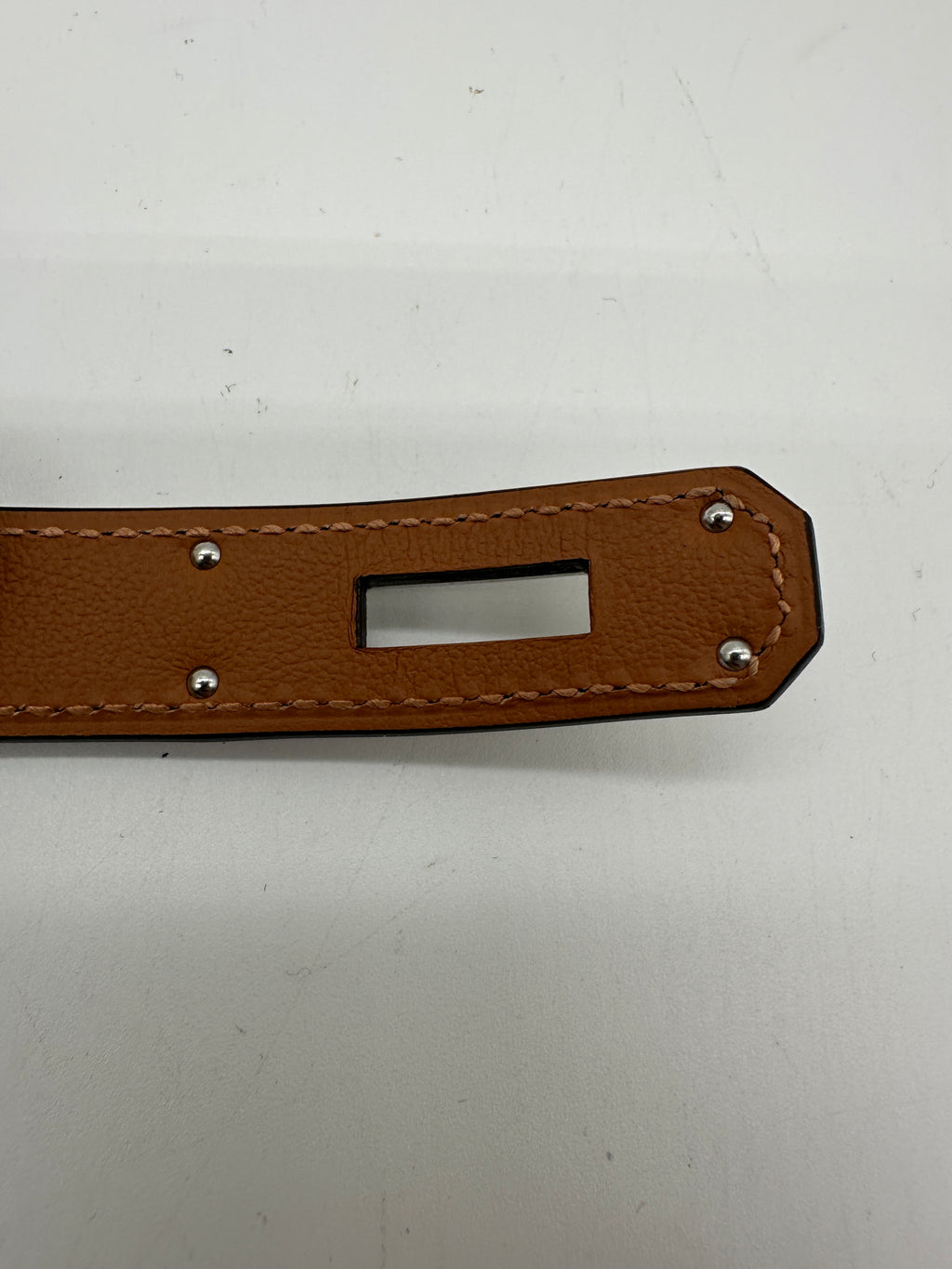 Hermès Kelly 18 Belt Mauve Sylvester Epsom  Palladium Hardware