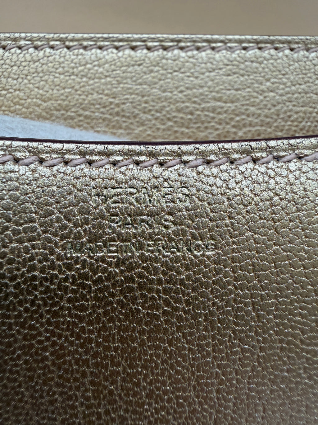 Hermès Constance 18 Dore Chevre Permabrass Hardware