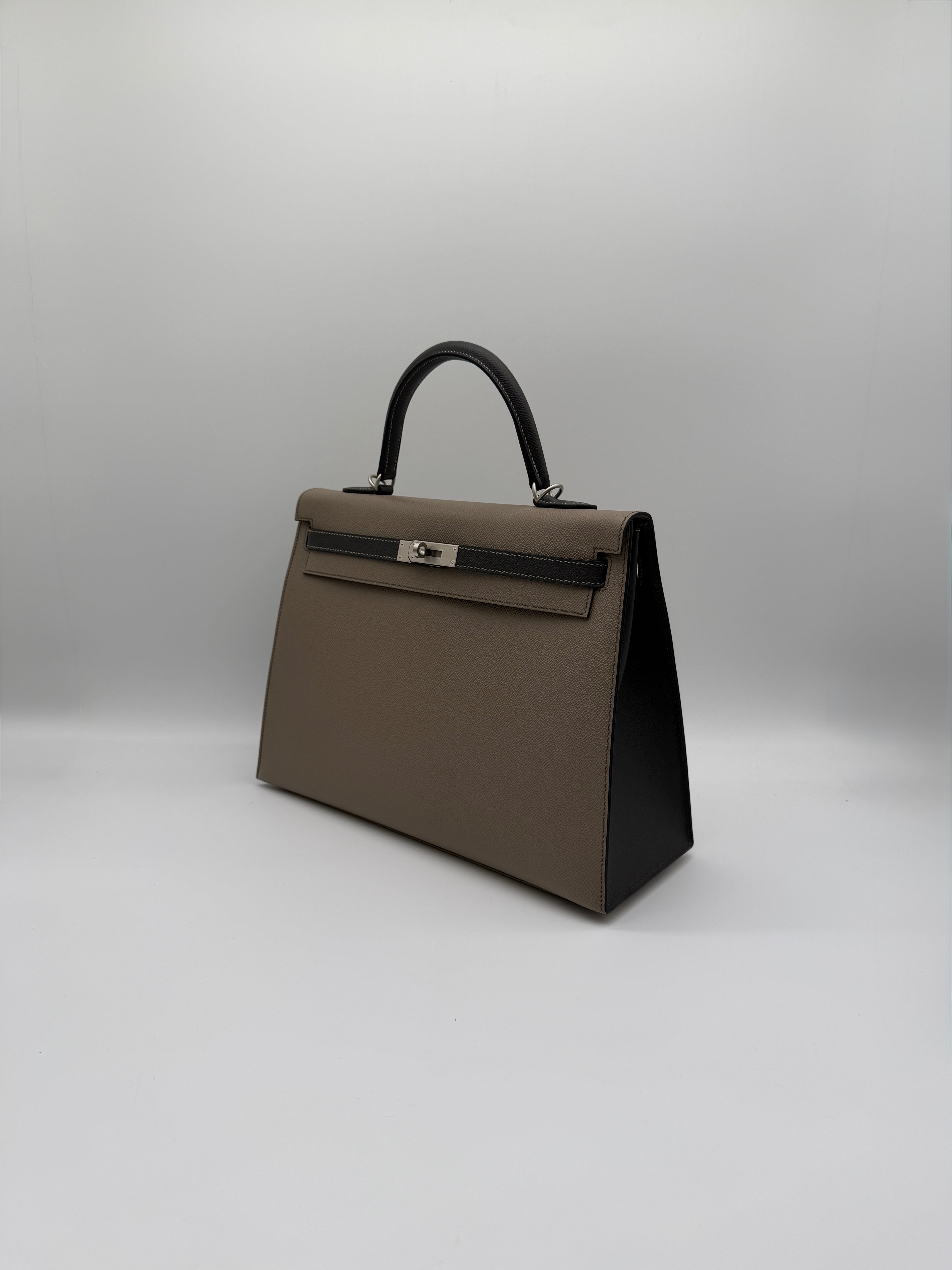 Hermès Kelly 35 HSS Gris Asphalte/ Graphite Epsom Brushed Palladium Hardware