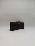 Hermès Kelly Cut Graphite Matt Porosus Permabrass Hardware