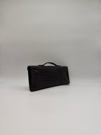 Hermès Kelly Cut Graphite Matt Porosus Permabrass Hardware