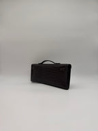 Hermès Kelly Cut Graphite Matt Porosus Permabrass Hardware