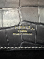 Hermès Kelly Cut Graphite Matt Porosus Permabrass Hardware