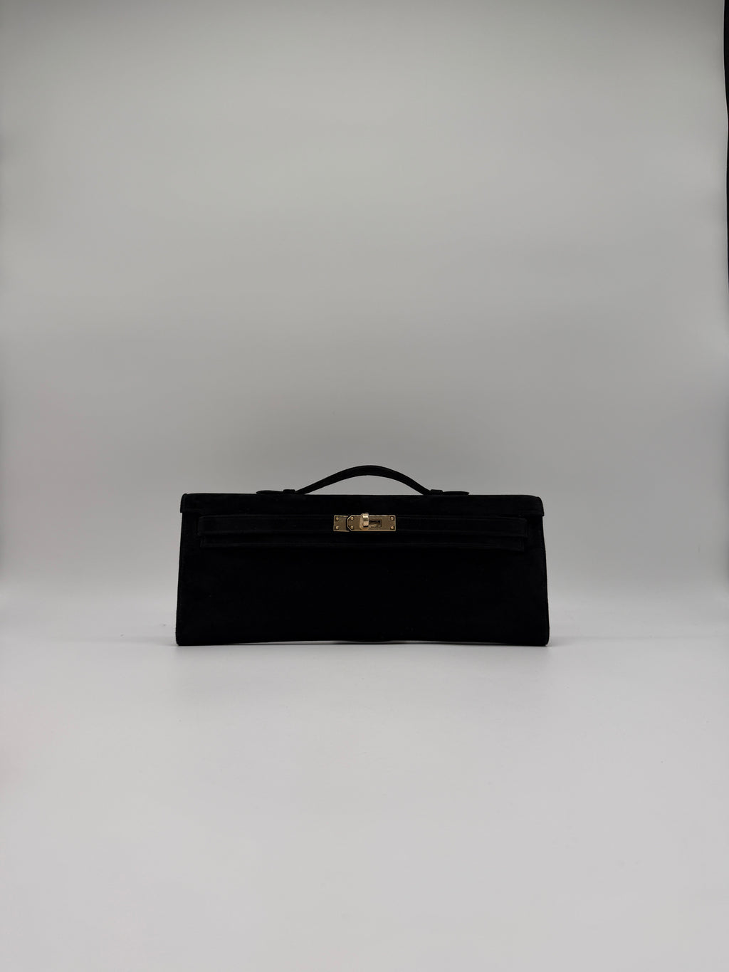 Hermès Kelly Cut Black Doblis Permabrass Hardware