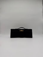 Hermès Kelly Cut Black Doblis Permabrass Hardware