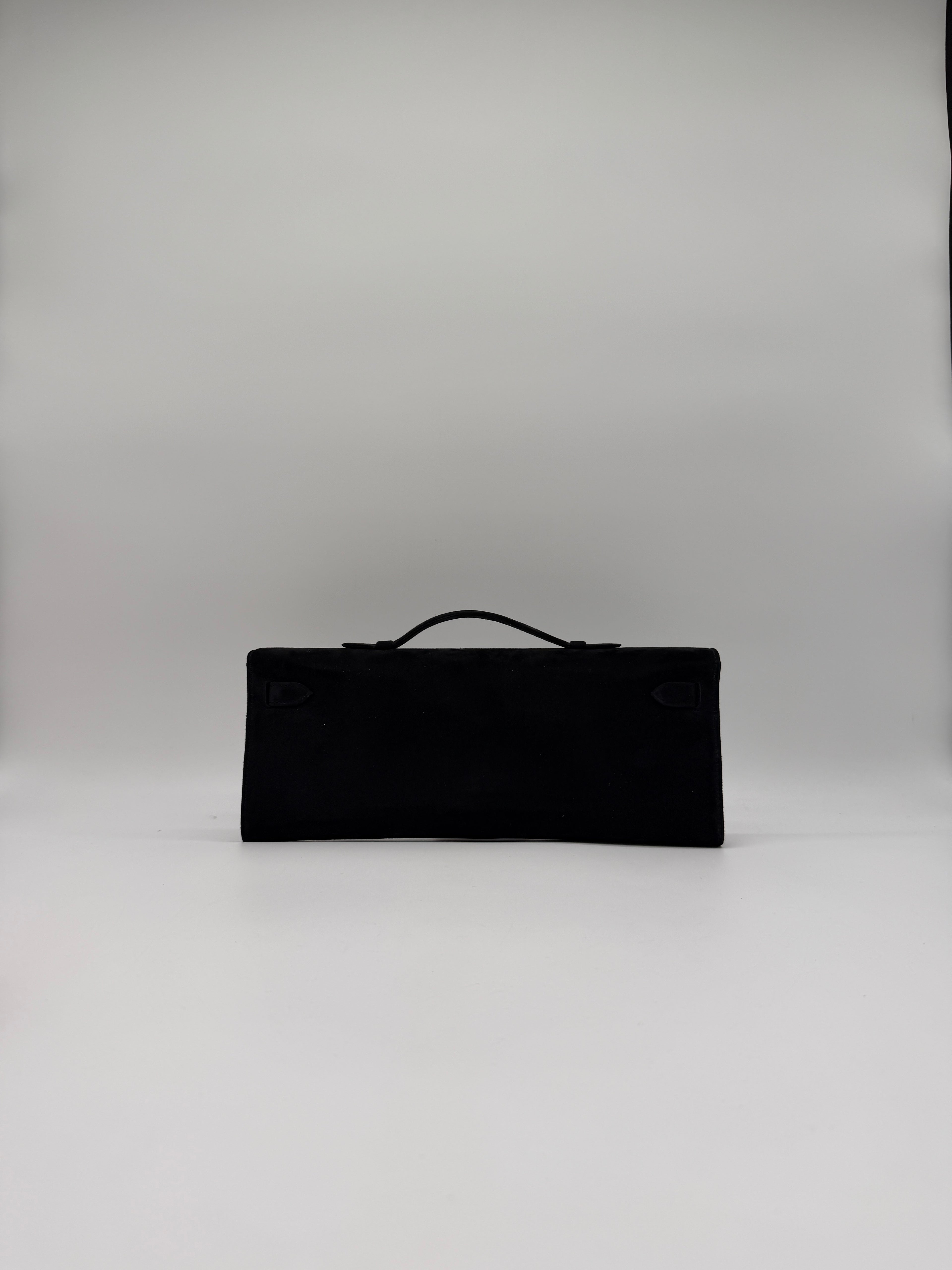 Hermès Kelly Cut Black Doblis Permabrass Hardware