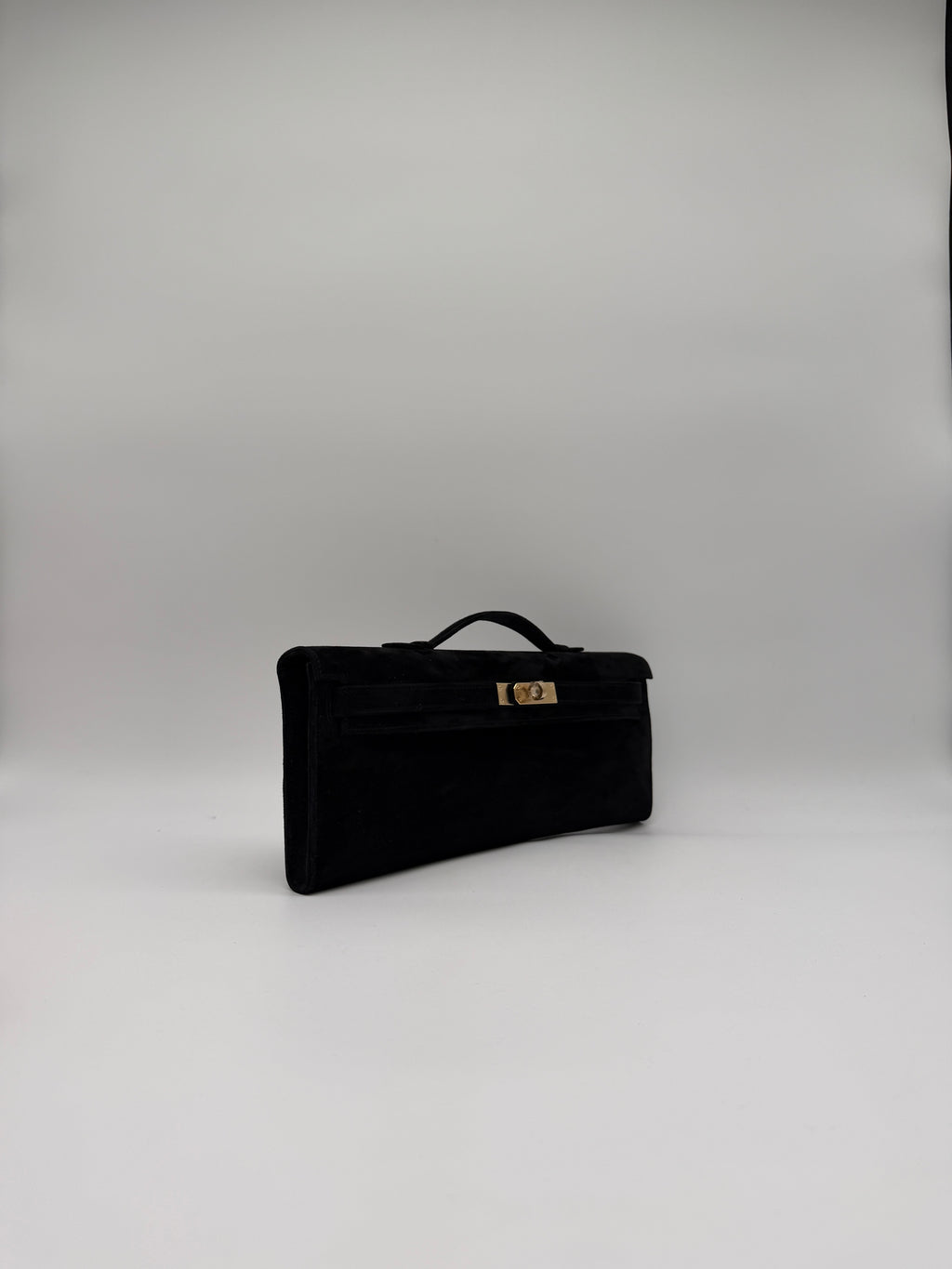 Hermès Kelly Cut Black Doblis Permabrass Hardware