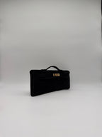 Hermès Kelly Cut Black Doblis Permabrass Hardware