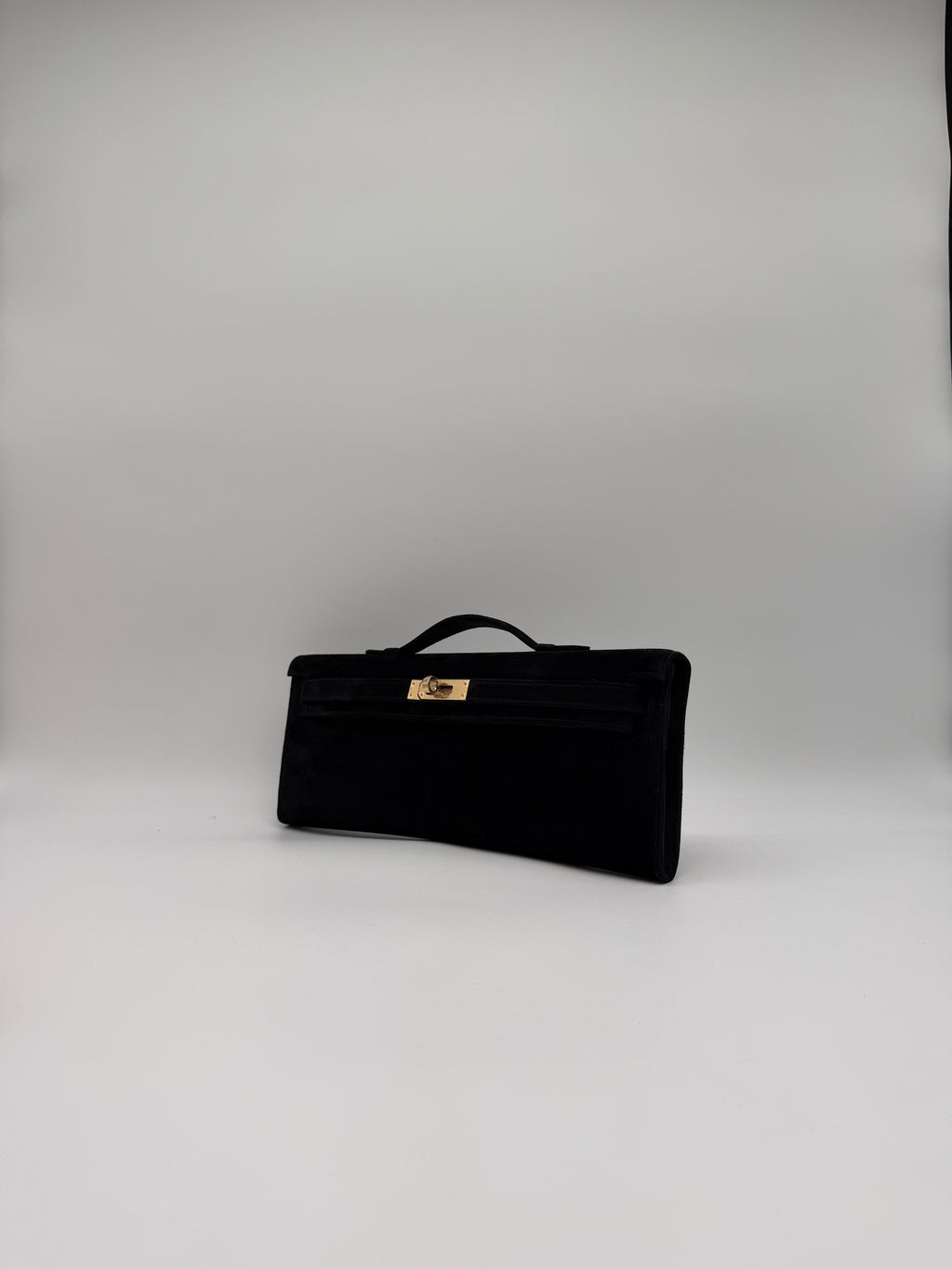 Hermès Kelly Cut Black Doblis Permabrass Hardware