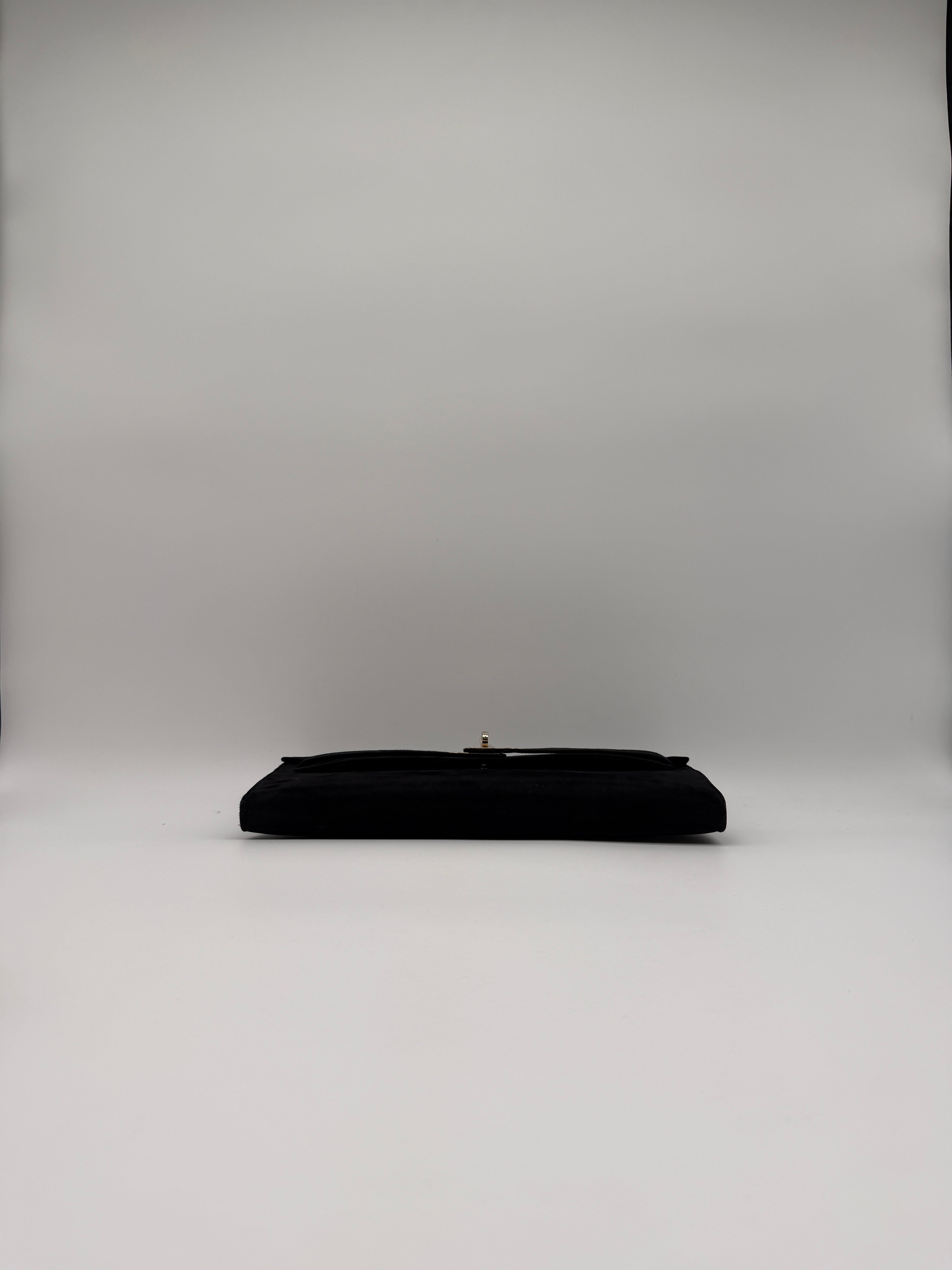 Hermès Kelly Cut Black Doblis Permabrass Hardware