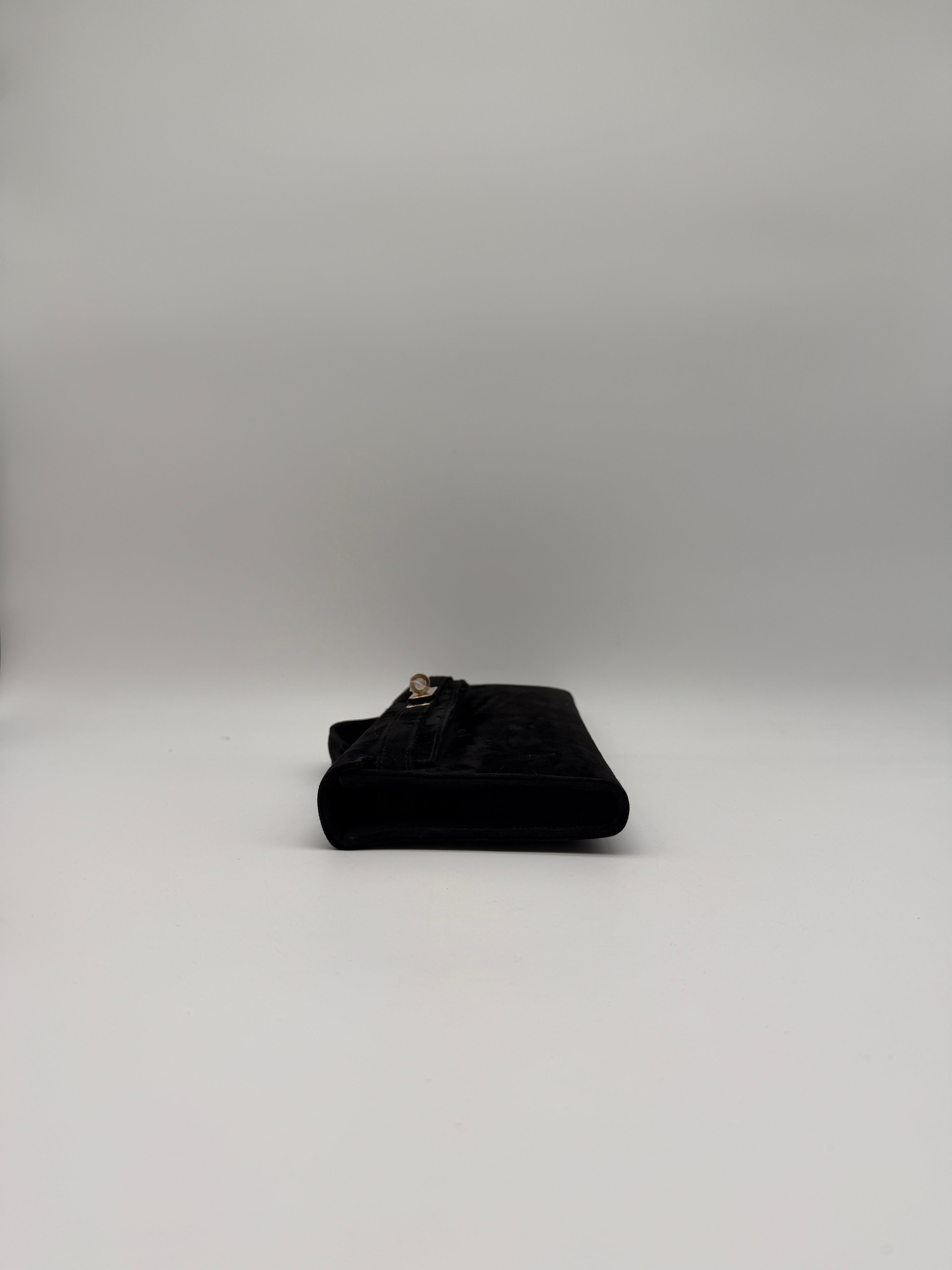 Hermès Kelly Cut Black Doblis Permabrass Hardware