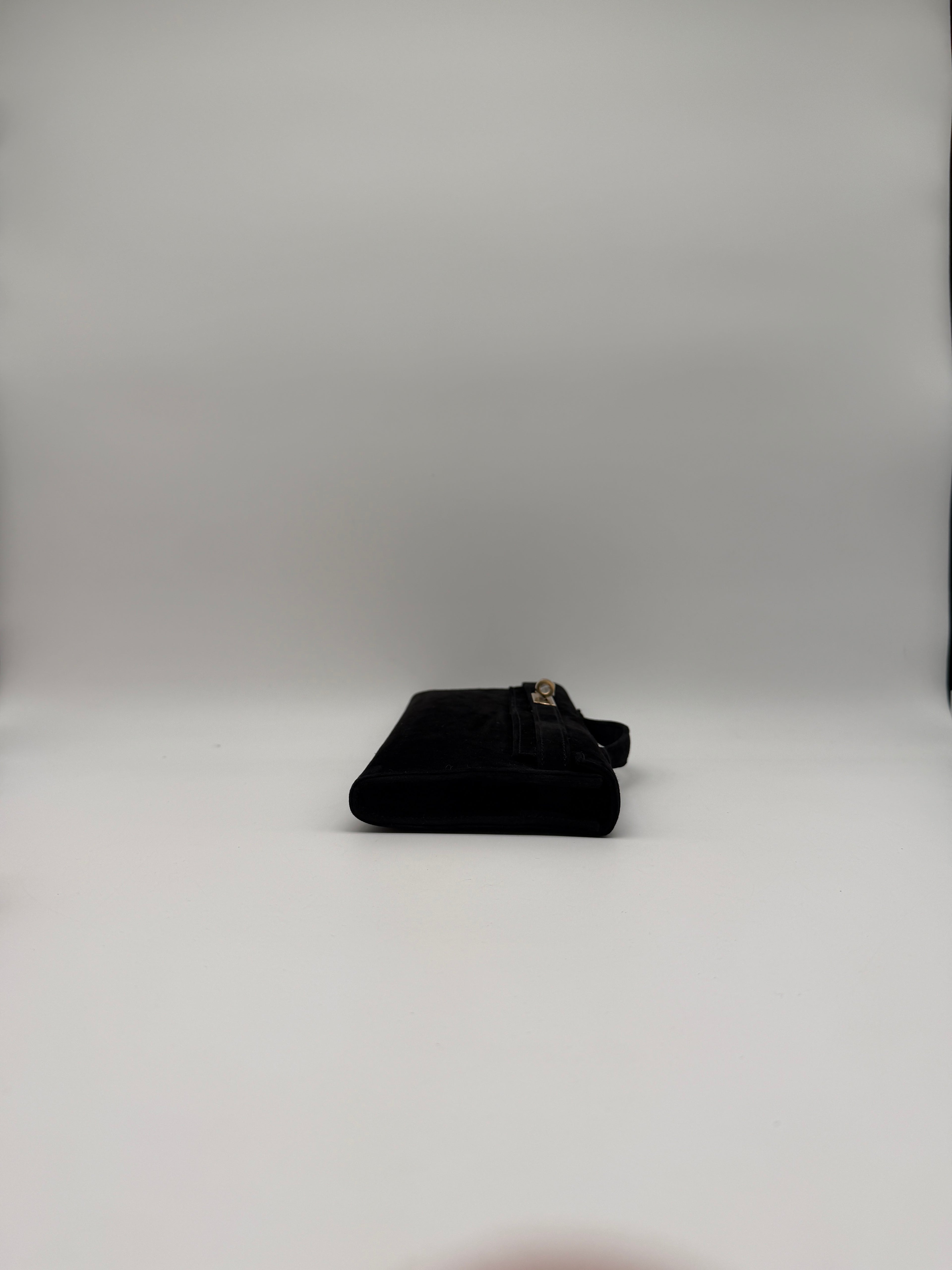 Hermès Kelly Cut Black Doblis Permabrass Hardware