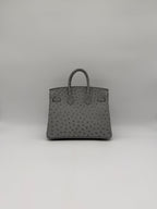 Hermès Birkin 25 Ostrich Bleu Glacier Palladium Hardware