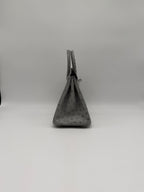 Hermès Birkin 25 Ostrich Bleu Glacier Palladium Hardware