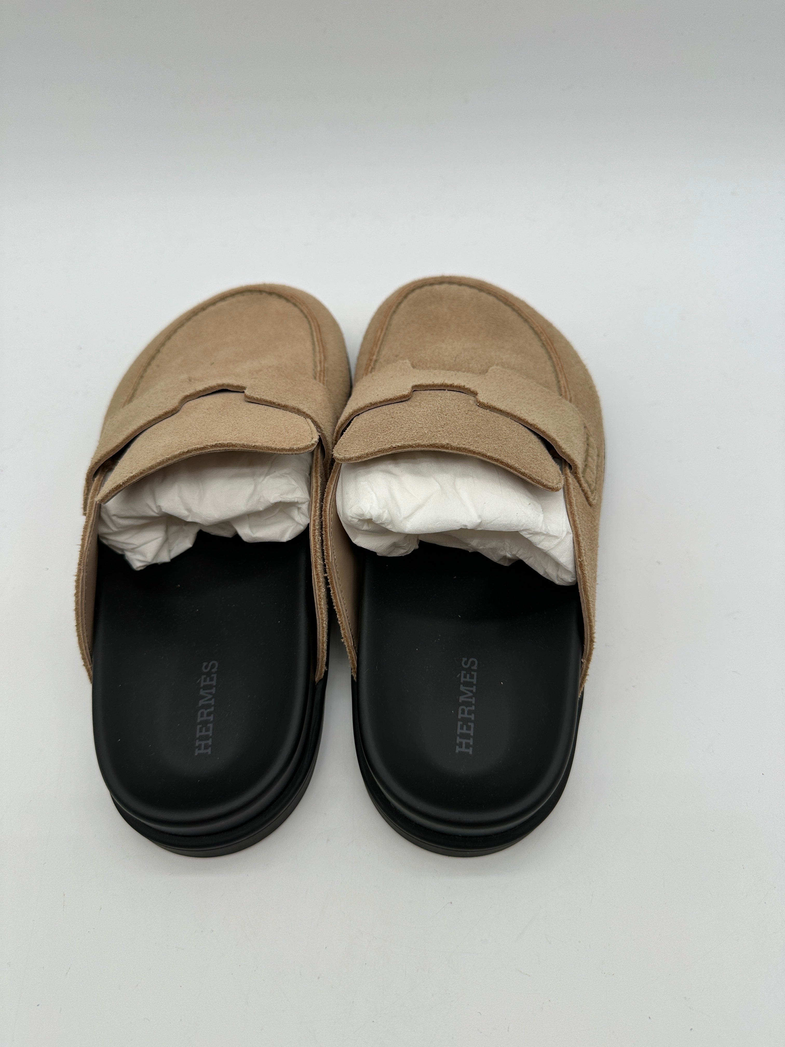 Hermès Go Mule Beige Camel
