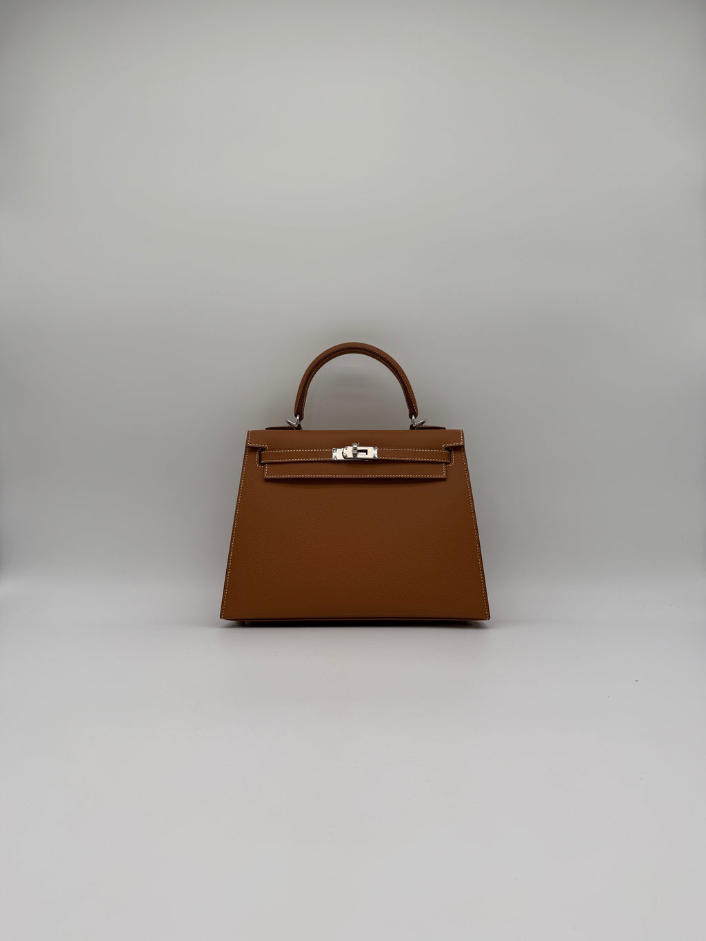 Hermès Kelly 25 Gold Epsom Palladium Hardware