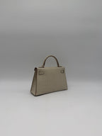 Hermès Mini Kelly Beton Matte Croc Permabrass Hardware