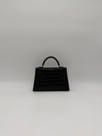 Hermès Mini Kelly Black Matte Alligator Gold Hardware