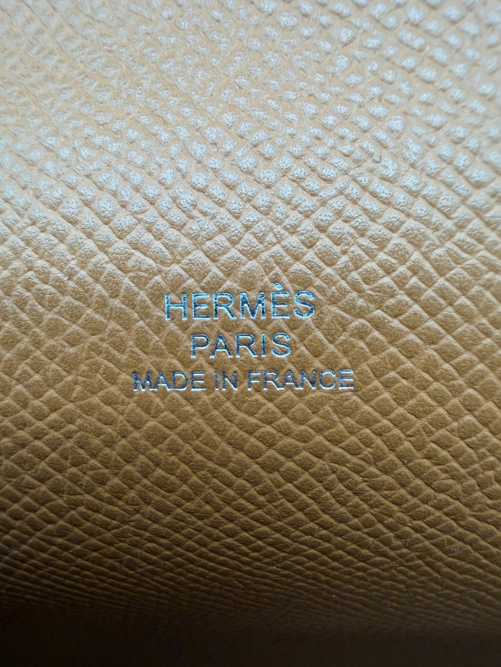 Hermès Pochette Hermesnap Wallet Gold Epsom Palladium Hardware
