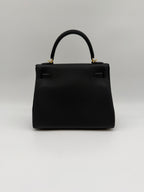 Hermès Kelly 25 Black Togo Gold Hardware