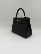 Hermès Kelly 25 Black Togo Gold Hardware