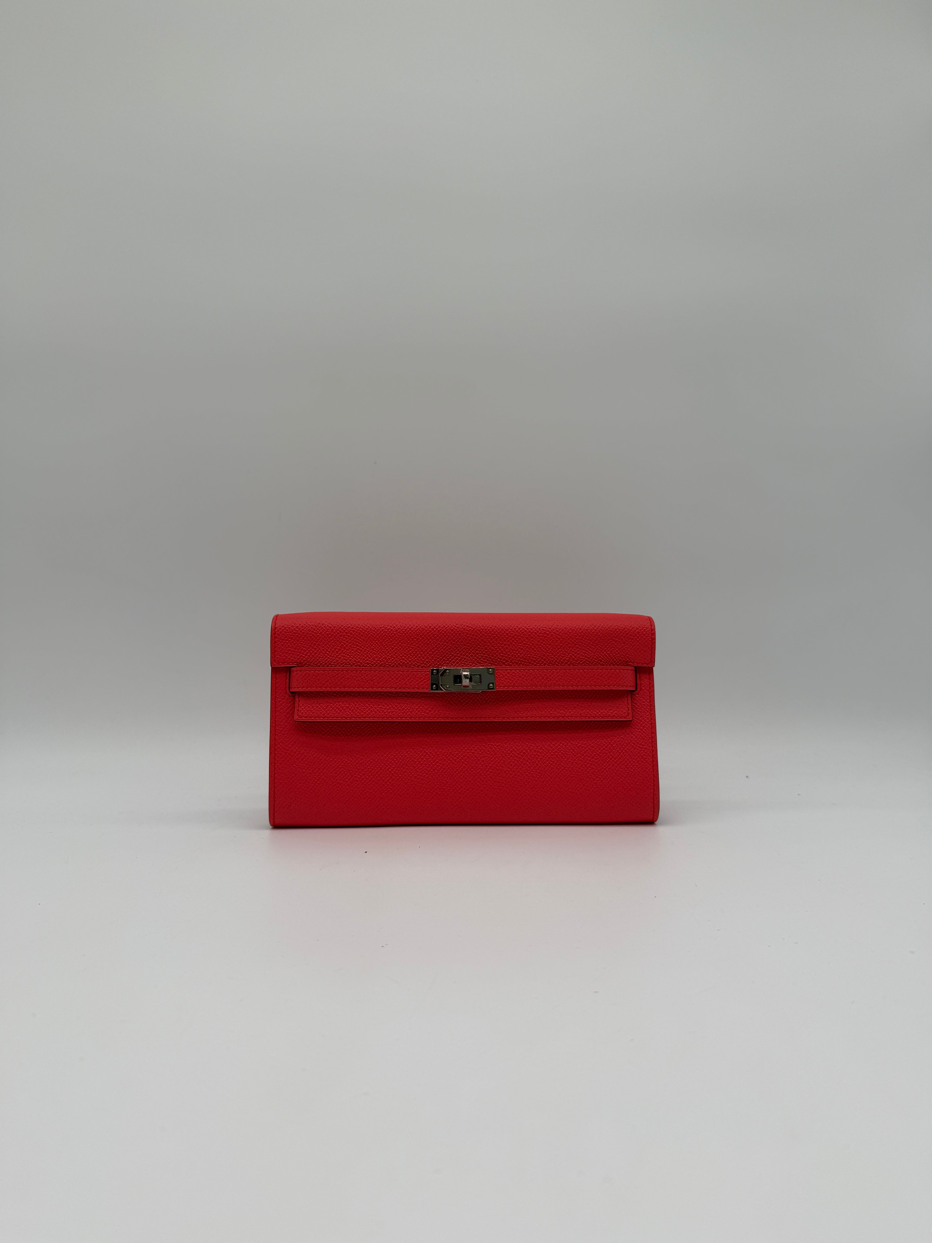 Hermès Kelly To Go Rose Texas Epsom Palladium Hardware