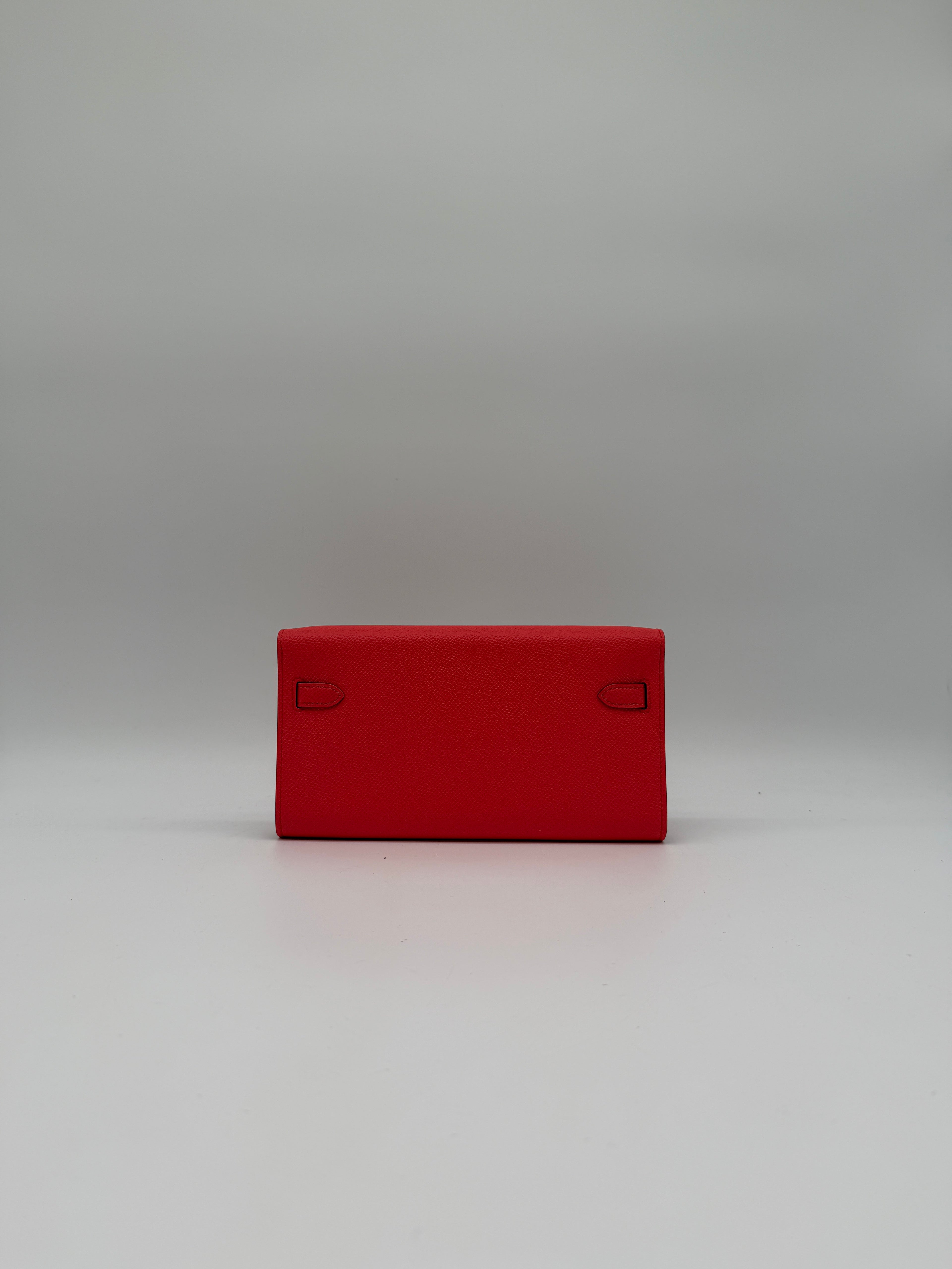Hermès Kelly To Go Rose Texas Epsom Palladium Hardware