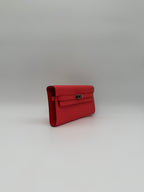 Hermès Kelly To Go Rose Texas Epsom Palladium Hardware
