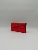 Hermès Kelly To Go Rose Texas Epsom Palladium Hardware