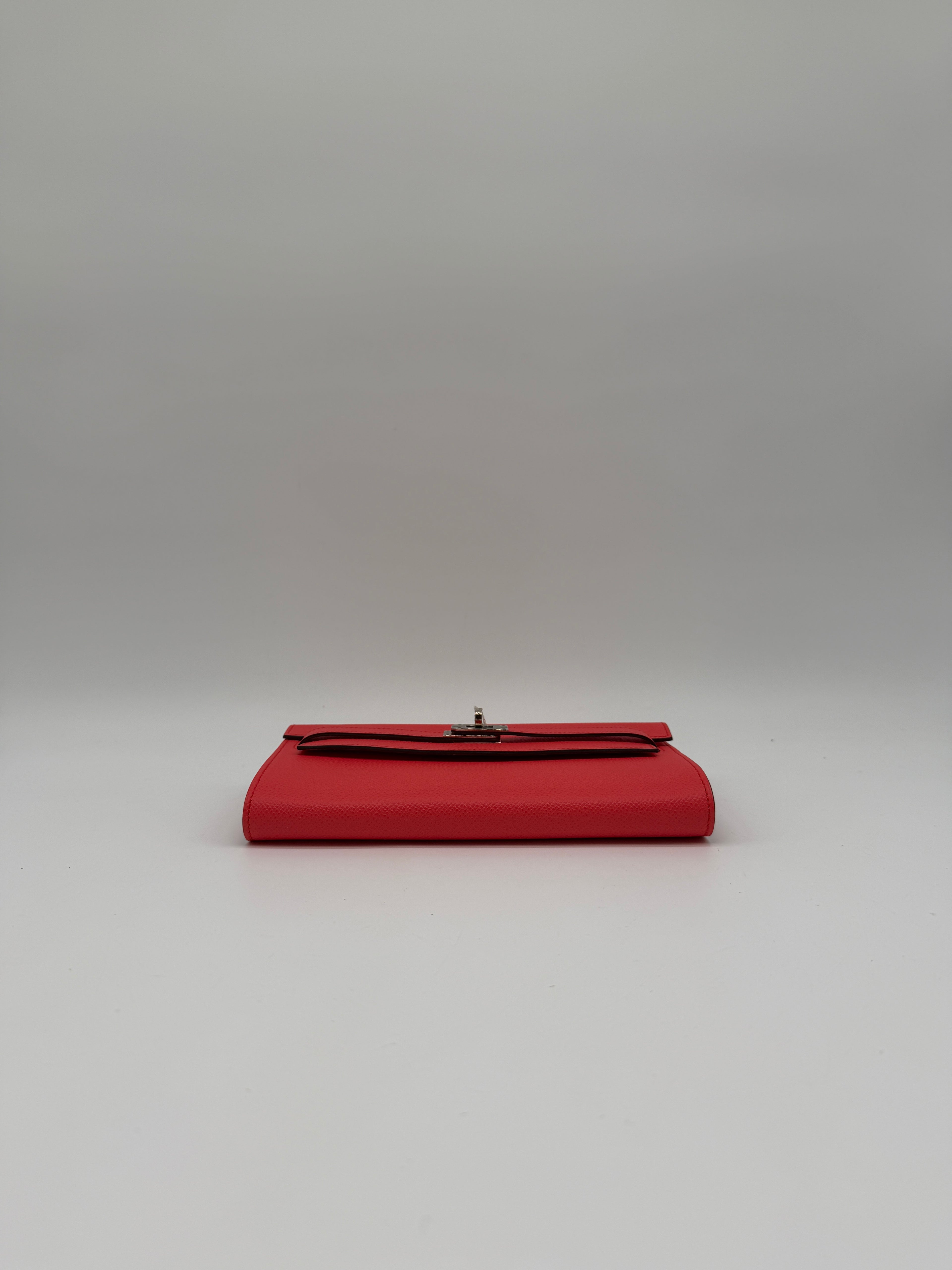 Hermès Kelly To Go Rose Texas Epsom Palladium Hardware