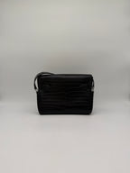 Hermès Kelly Messenger PM Black Matte Porosus Palladium Hardware