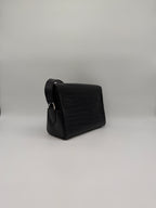 Hermès Kelly Messenger PM Black Matte Porosus Palladium Hardware