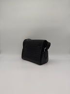 Hermès Kelly Messenger PM Black Matte Porosus Palladium Hardware