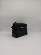 Hermès Kelly Messenger PM Black Matte Porosus Palladium Hardware