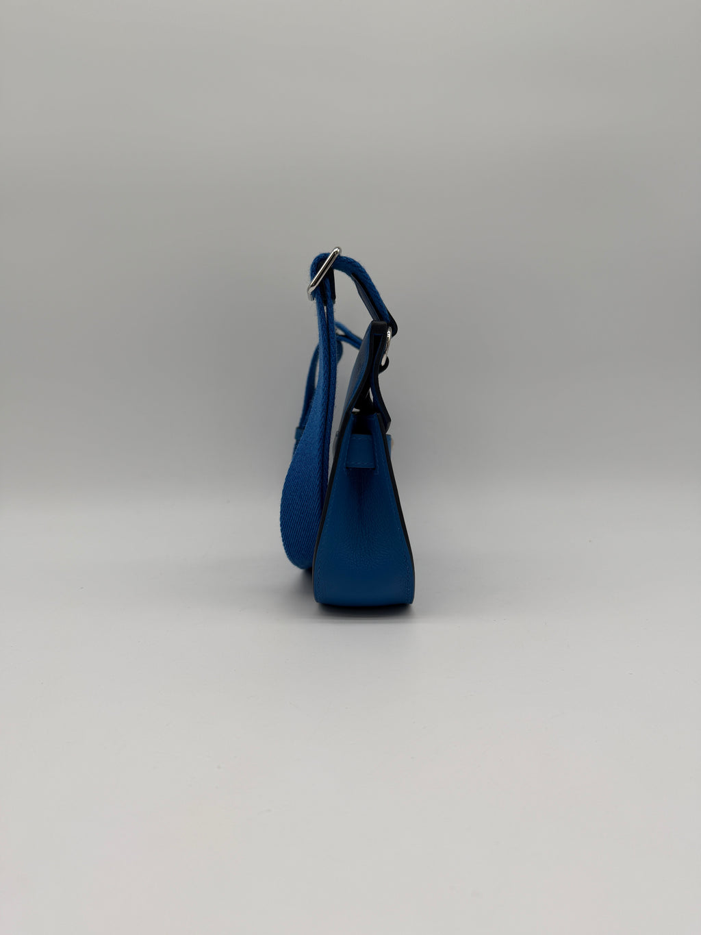 Hermès Mini Jypsiere Evercolor Blue Zellige Palladium Hardware