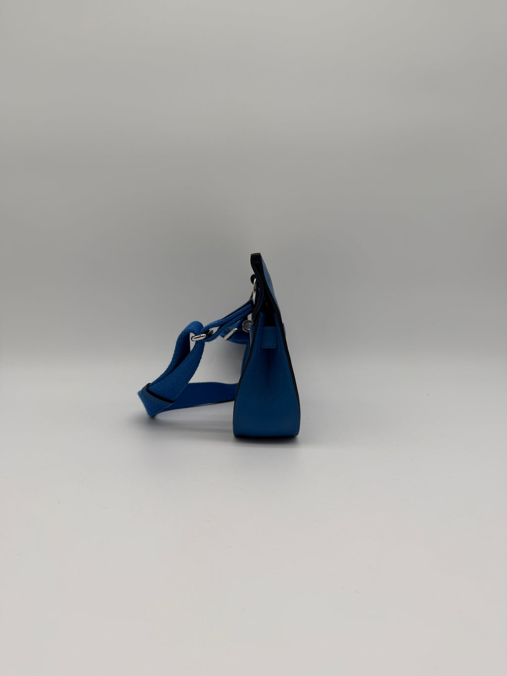 Hermès Mini Jypsiere Evercolor Blue Zellige Palladium Hardware