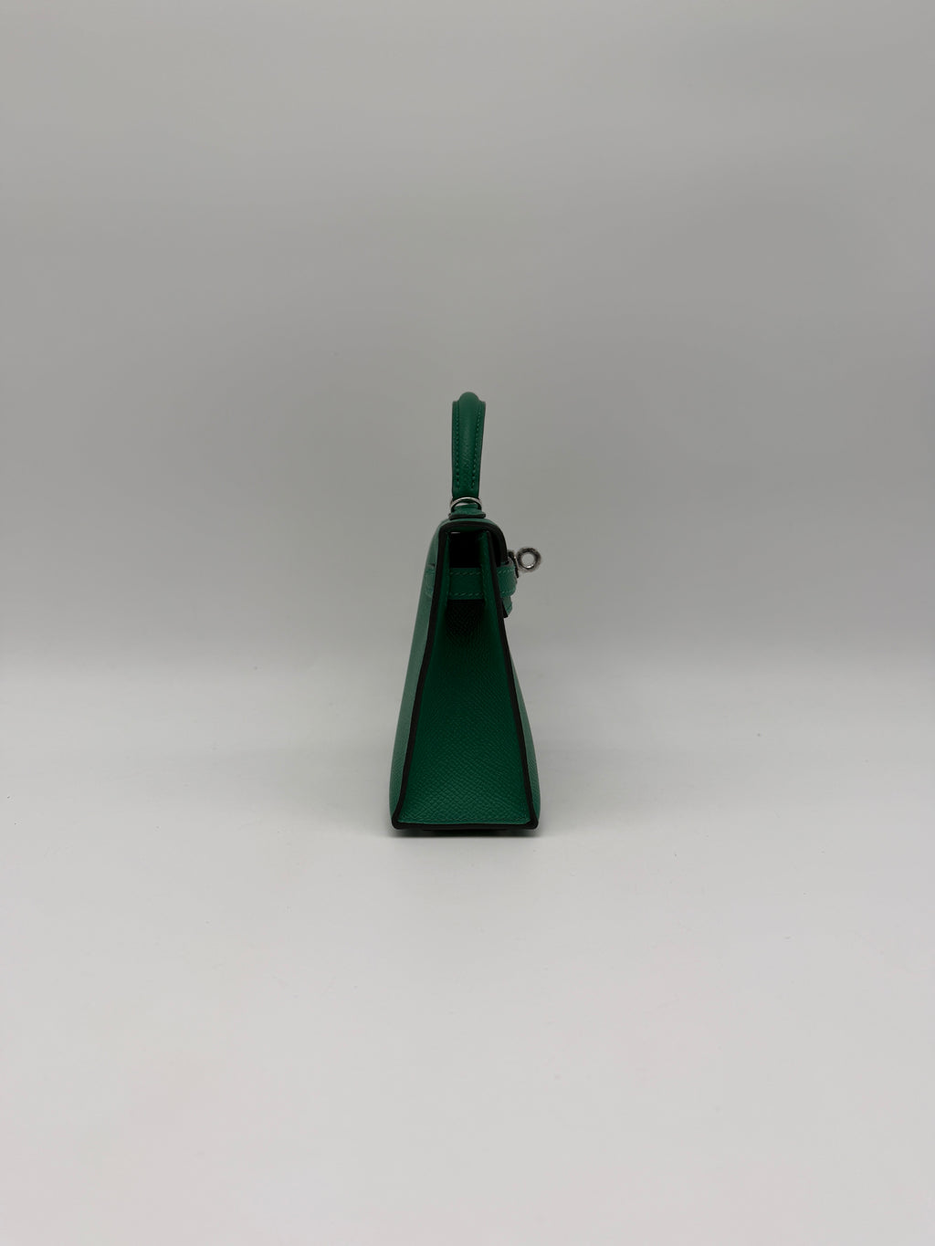 Hermès Mini Kelly Vert Vertigo Epsom Palladium Hardware (with 2 strap)